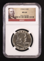 1958-D Franklin Silver 50C Half Dollar (NGC MS64) at PristineAuction.com