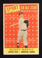 Mickey Mantle 1958 Topps AS TP #487 at PristineAuction.com