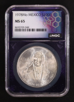 1978-Mo Mexico Silver 100 Pesos (NGC MS65) at PristineAuction.com