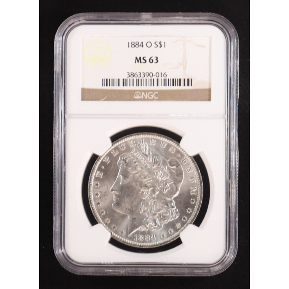 1884-O Morgan Silver $1 Dollar (NGC MS63) at PristineAuction.com