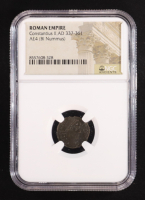 Roman Empire - Constantius II, AD 337-361 AE4 (BI Nummus) (NGC) at PristineAuction.com