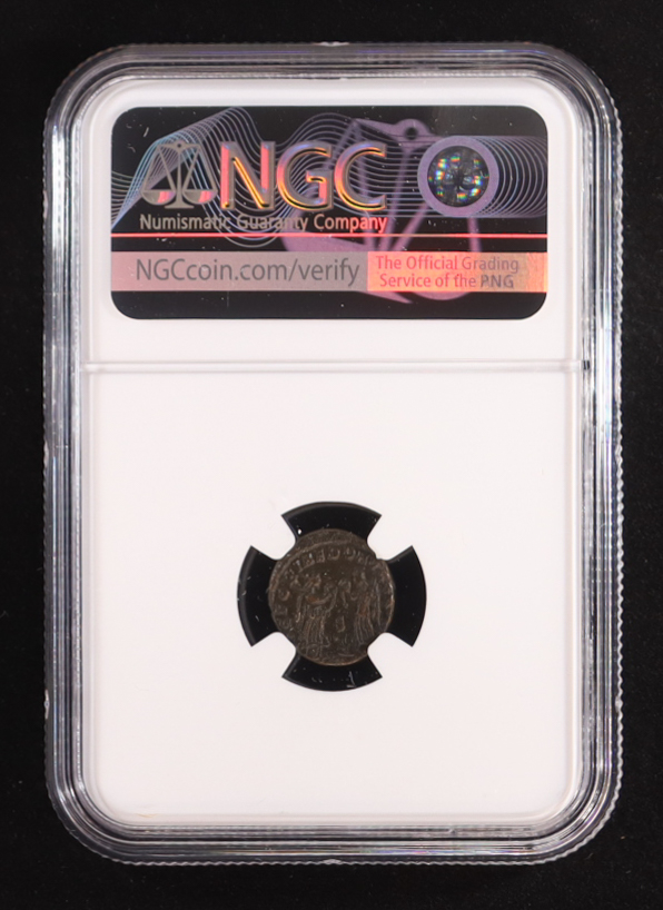 Roman Empire - Constantius II, AD 337-361 AE4 (BI Nummus) (NGC) at PristineAuction.com Roman Empire - Constantius II, AD 337-361 AE4 (BI Nummus) (NGC) at PristineAuction.com