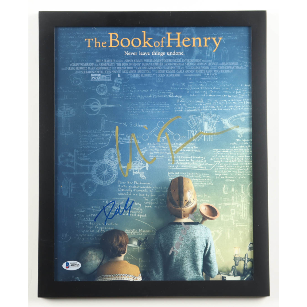 Colin Trevorrow, Dean Norris, & Jacob Tremblay Signed "The Book of Henry" Custom Framed Poster (Beckett) at PristineAuction.com