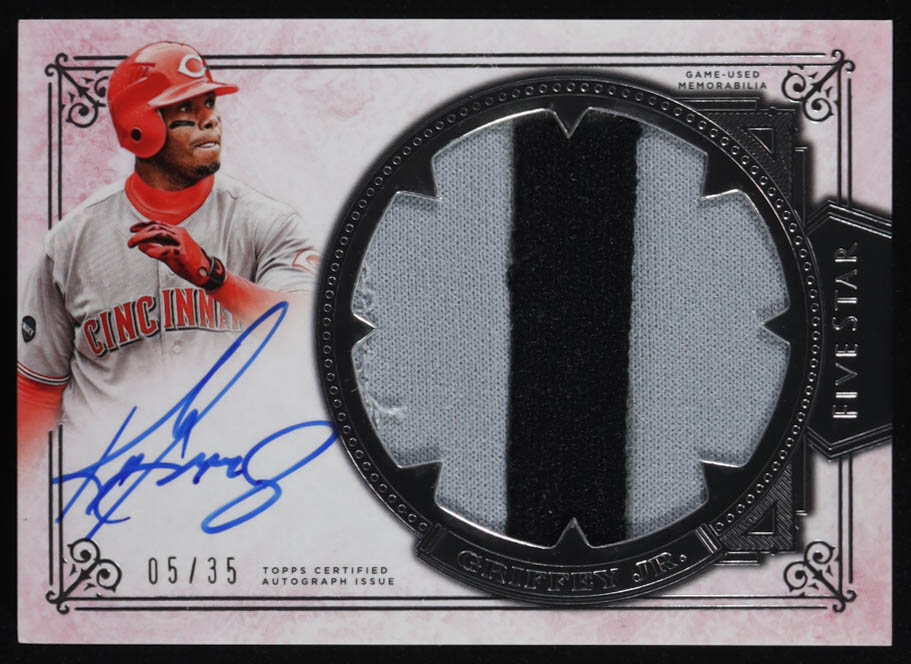 Ken Griffey Jr. 2015 Topps Five Star Jumbo Patch Autographs #FSAJKG #05/35 at PristineAuction.com Ken Griffey Jr. 2015 Topps Five Star Jumbo Patch Autographs #FSAJKG #05/35 at PristineAuction.com
