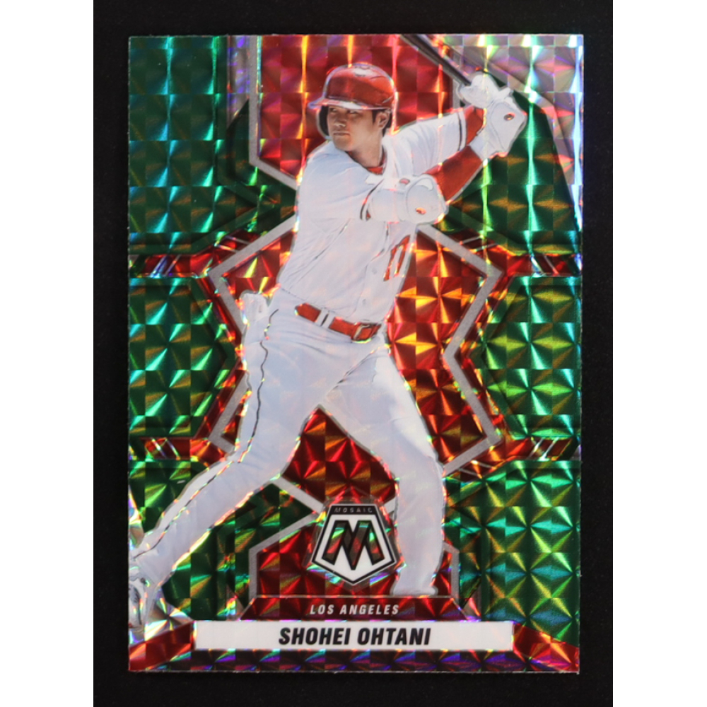 Shohei Ohtani 2022 Panini Mosaic Mosaic Green #164 at PristineAuction.com