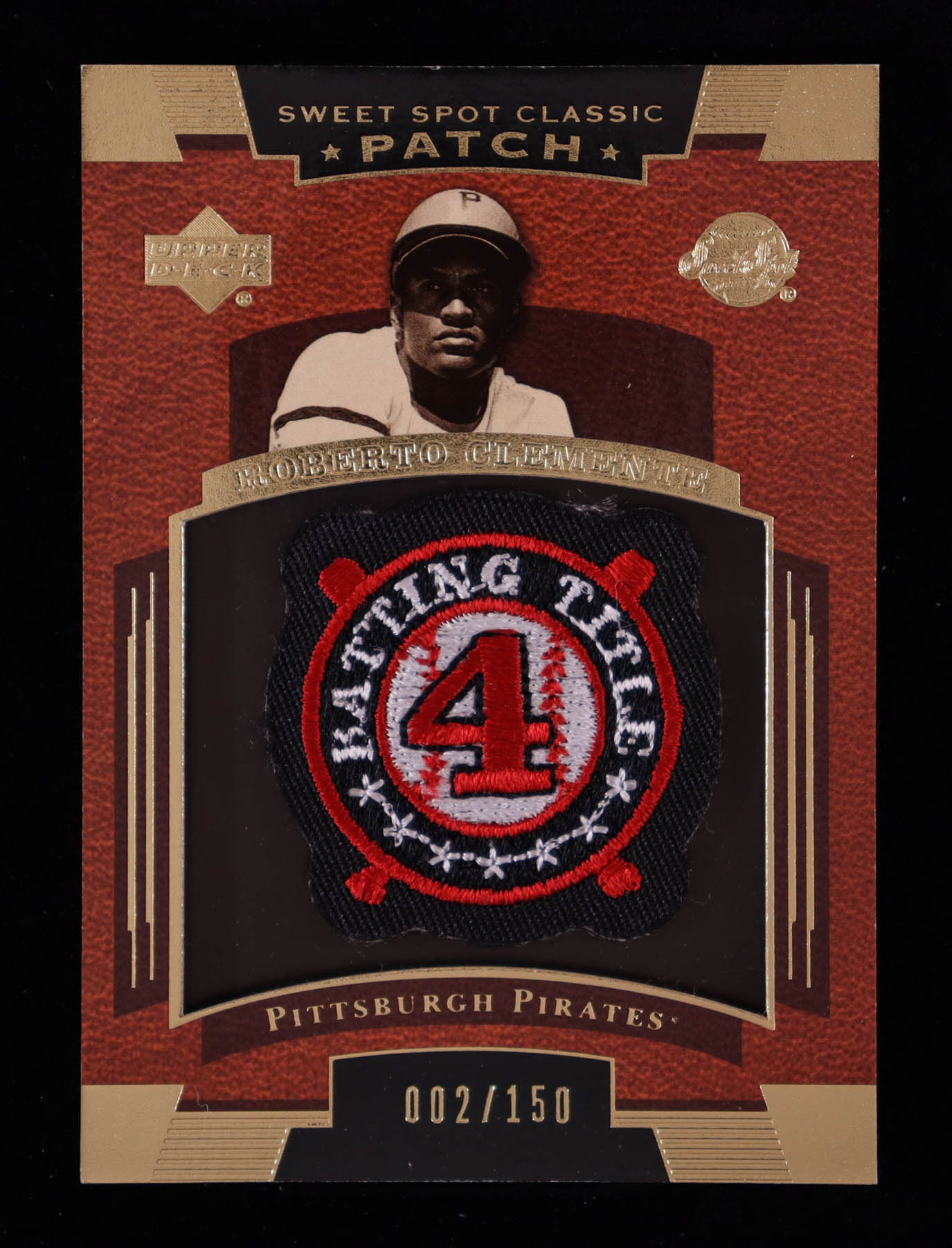 Roberto Clemente 2004 Sweet Spot Classic Patch 150 #SSPRC Btg #2/150 at PristineAuction.com Roberto Clemente 2004 Sweet Spot Classic Patch 150 #SSPRC Btg #2/150 at PristineAuction.com
