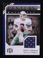 Troy Aikman 2020 Panini National Treasures Century Materials Player-Worn #95 #25/99 at PristineAuction.com