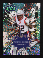 TreVeyon Henderson 2025 Wild Card Splat Background 6 Teal Sparkles #SBTEA06-TH #2/2 RC at PristineAuction.com