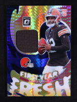 Shedeur Sanders 2025 Donruss Optic First Year Fresh Jerseys Blue Hyper #1 RC at PristineAuction.com