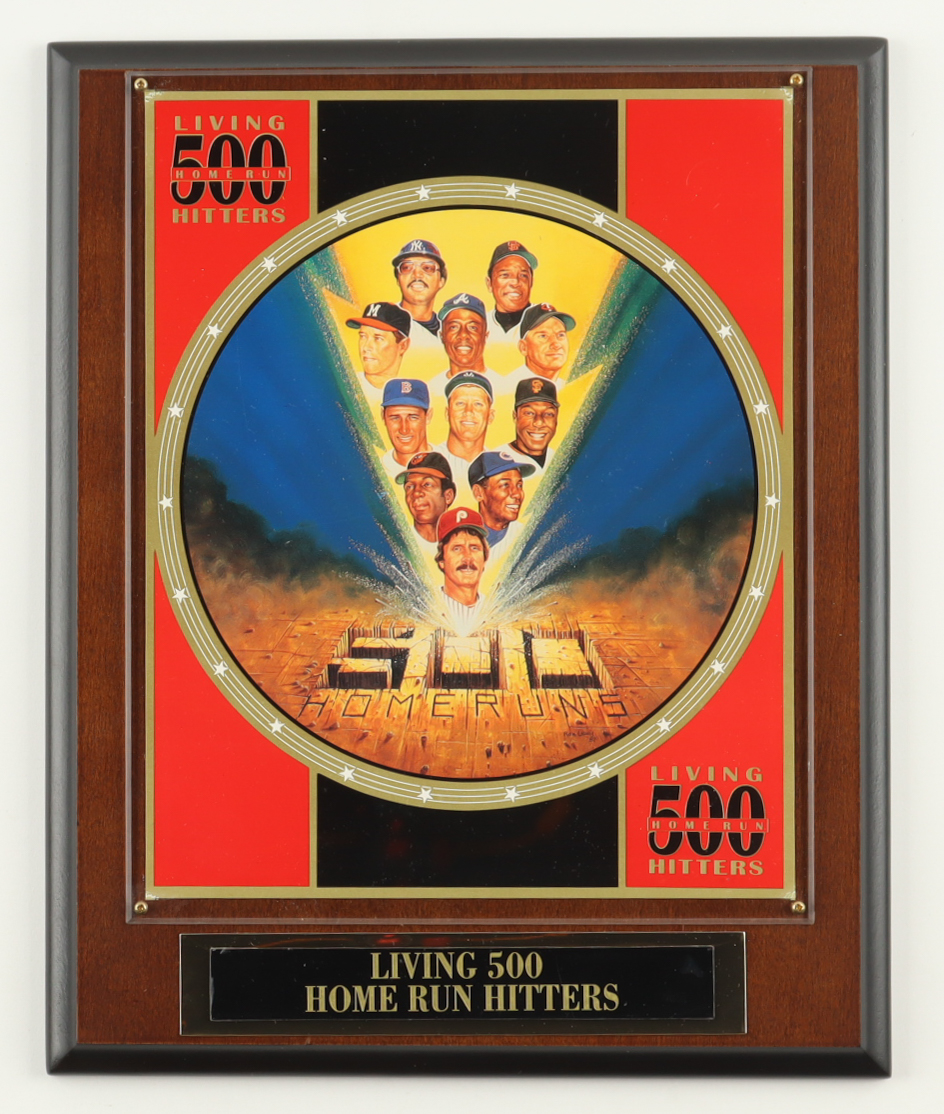 Vintage Sports Impressions "Living 500 Home Run Hitters" Art Print with Title Plaque at PristineAuction.com Vintage Sports Impressions "Living 500 Home Run Hitters" Art Print with Title Plaque at PristineAuction.com