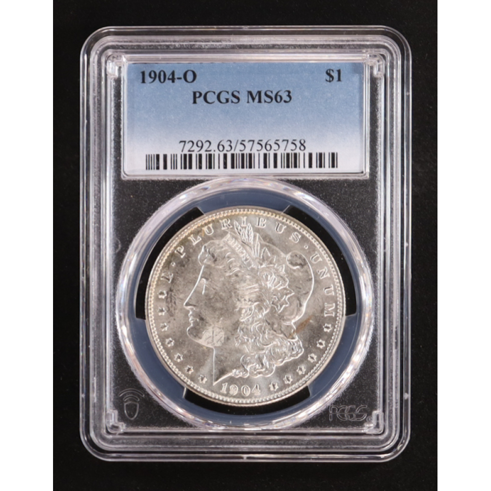 1904-0 Morgan Silver $1 Dollar (PCGS MS63) at PristineAuction.com