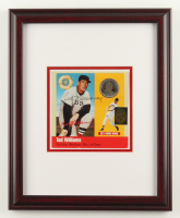 Ted Williams Signed Custom Framed Hall of Fame Card with 1oz Pure Silver Coin (Williams) at PristineAuction.com