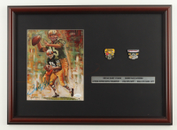 Bart Starr Signed Packers Custom Framed Art Print Display with AFC Champs Pin & Packers Super Bowl Pin (JSA) at PristineAuction.com