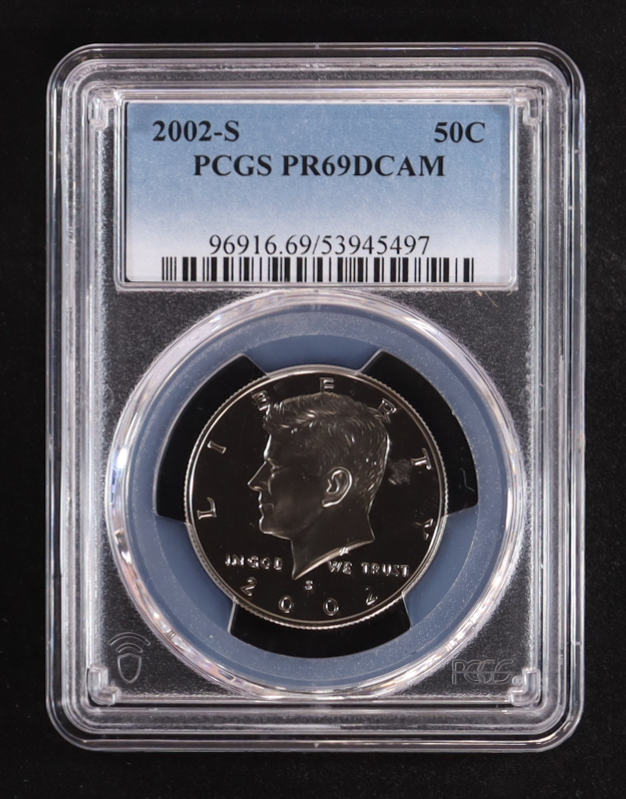 2002-S Kennedy 50C Half Dollar - Deep Cameo Proof (PCGS PR69DCAM) at PristineAuction.com 2002-S Kennedy 50C Half Dollar - Deep Cameo Proof (PCGS PR69DCAM) at PristineAuction.com