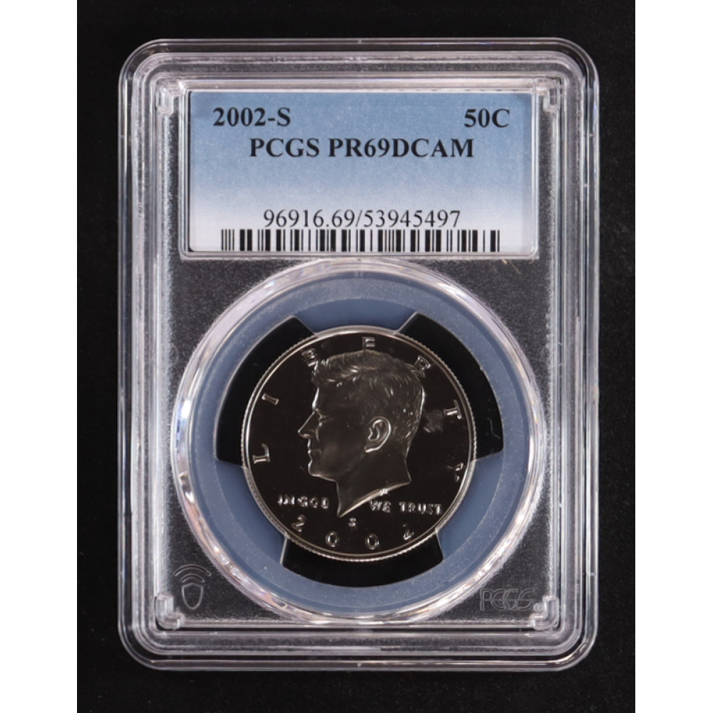 2002-S Kennedy 50C Half Dollar - Deep Cameo Proof (PCGS PR69DCAM) at PristineAuction.com