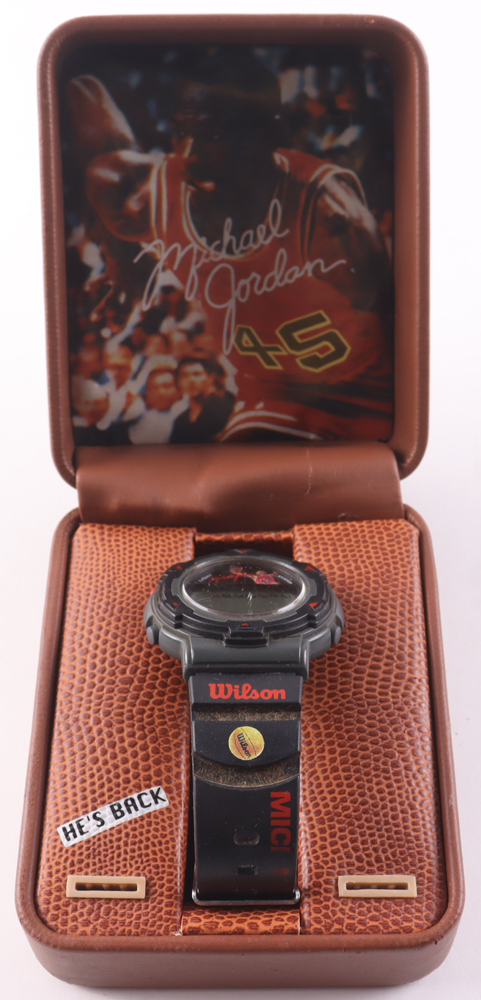 Michael Jordan 1990 Wilson Digital Wristwatch with Case at PristineAuction.com Michael Jordan 1990 Wilson Digital Wristwatch with Case at PristineAuction.com