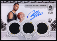 Victor Wembanyama 2023-24 Topps Royalty Superior Jersey Signatures #SJSVW #61/99 RC at PristineAuction.com