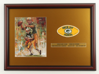 Bart Starr Signed Packers Custom Framed Art Print Display with Packers Patch (JSA) at PristineAuction.com