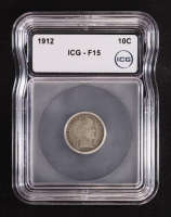 1912 Barber Silver 10C Dime (ICG F15) at PristineAuction.com
