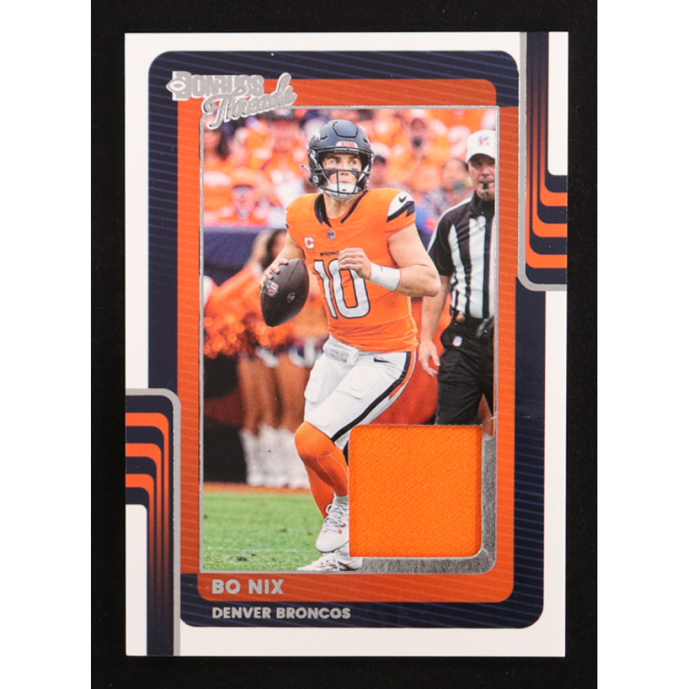 Bo Nix 2025 Donruss Threads #16 at PristineAuction.com