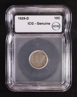 1926-D Mercury Silver 10C Dime, Rotated Reverse (ICG Genuine) at PristineAuction.com