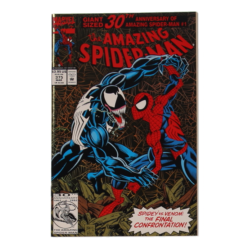 1993 "The Amazing Spider-Man" Issue #375 Marvel Comic Book at PristineAuction.com 1993 "The Amazing Spider-Man" Issue #375 Marvel Comic Book at PristineAuction.com