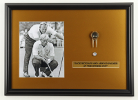 "Jack Nicklaus & Arnold Palmer at The Ryder Cup" Custom Framed Photo Display with Ryder Cup Divot Repair Tool & Pin at PristineAuction.com