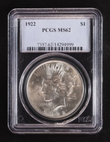 1922 Peace Silver $1 Dollar (PCGS MS62) at PristineAuction.com