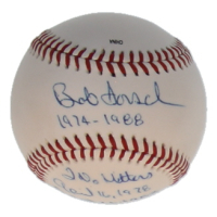 Bob Forsch Signed OML Baseball Inscribed "1974-1988", "2 No-Hitter", "April 16, 1978" & "Sept 26, 1983" (JSA) at PristineAuction.com