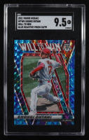 Shohei Ohtani 2021 Panini Mosaic Will to Win Mosaic Reactive Blue #8 #18/99 (SGC 9.5) at PristineAuction.com