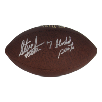 Steve Tasker Signed NFL Football Inscribed "7 Blocked Points" (TSE) at PristineAuction.com