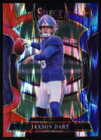 Jaxson Dart 2025 Select Prizm Red and Blue Shock #93 RC at PristineAuction.com