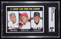Hank Aaron / Richie Allen / Willie Mays 1967 Topps #244 NL Home Run Leaders (SGC 5) at PristineAuction.com