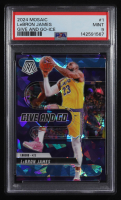 LeBron James 2024-25 Panini Mosaic Give and Go Mosaic Ice #1 #048/125 (PSA 9) at PristineAuction.com