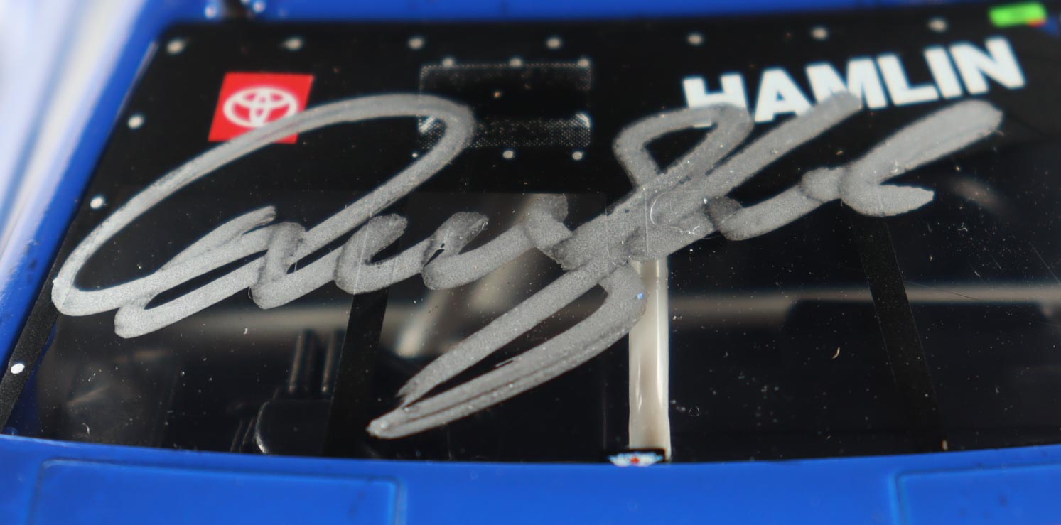 Denny Hamlin Signed 2024 #11 Mavis Tires Bristol Win | 1:24 Diecast Car (PA) at PristineAuction.com Denny Hamlin Signed 2024 #11 Mavis Tires Bristol Win | 1:24 Diecast Car (PA) at PristineAuction.com