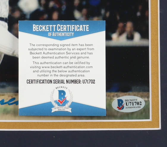 Reggie Jackson Signed Yankees Custom Framed Photos Display with 1977 World Series Pin (Beckett) at PristineAuction.com Reggie Jackson Signed Yankees Custom Framed Photos Display with 1977 World Series Pin (Beckett) at PristineAuction.com