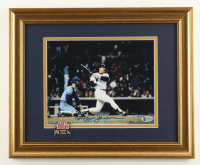 Reggie Jackson Signed Yankees Custom Framed Photos Display with 1977 World Series Pin (Beckett) at PristineAuction.com