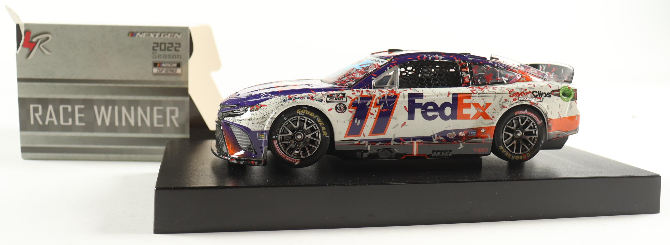 Denny Hamlin Signed 2022 #11 Fedex Charlotte Win | 1:24 Diecast Car (PA) at PristineAuction.com Denny Hamlin Signed 2022 #11 Fedex Charlotte Win | 1:24 Diecast Car (PA) at PristineAuction.com
