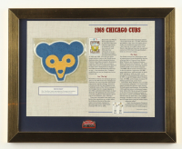 1969 Chicago Cubs Custom Framed Commemorative Patch Display with Wrigley Field Pin at PristineAuction.com
