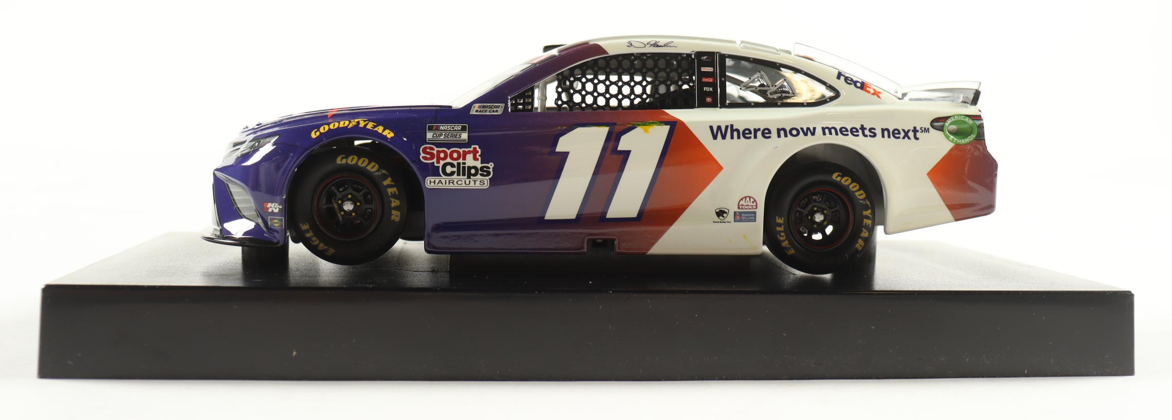 Denny Hamlin Signed 2021 #11 Fedex Where Now Meets Next | 1:24 Diecast Car (PA) at PristineAuction.com Denny Hamlin Signed 2021 #11 Fedex Where Now Meets Next | 1:24 Diecast Car (PA) at PristineAuction.com
