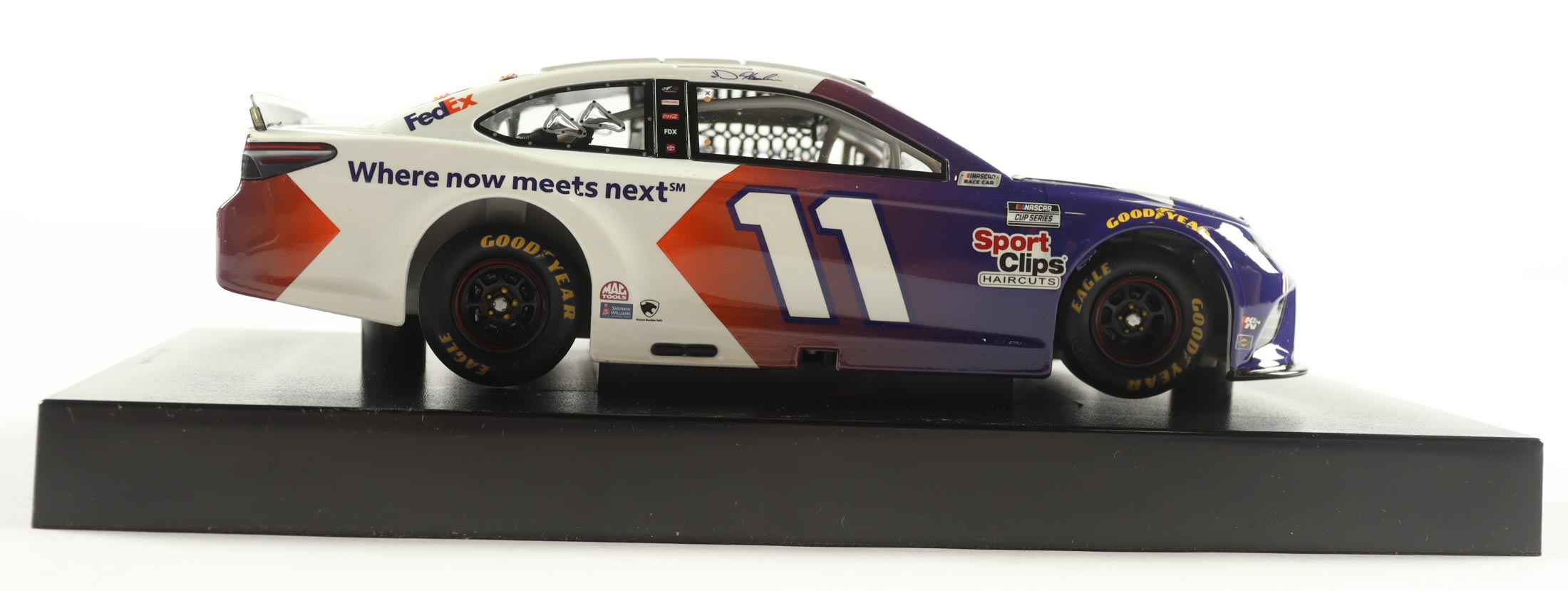 Denny Hamlin Signed 2021 #11 Fedex Where Now Meets Next | 1:24 Diecast Car (PA) at PristineAuction.com Denny Hamlin Signed 2021 #11 Fedex Where Now Meets Next | 1:24 Diecast Car (PA) at PristineAuction.com