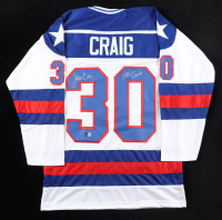 Jim Craig Signed Jersey Inscribed "1980 Gold" (Beckett) at PristineAuction.com