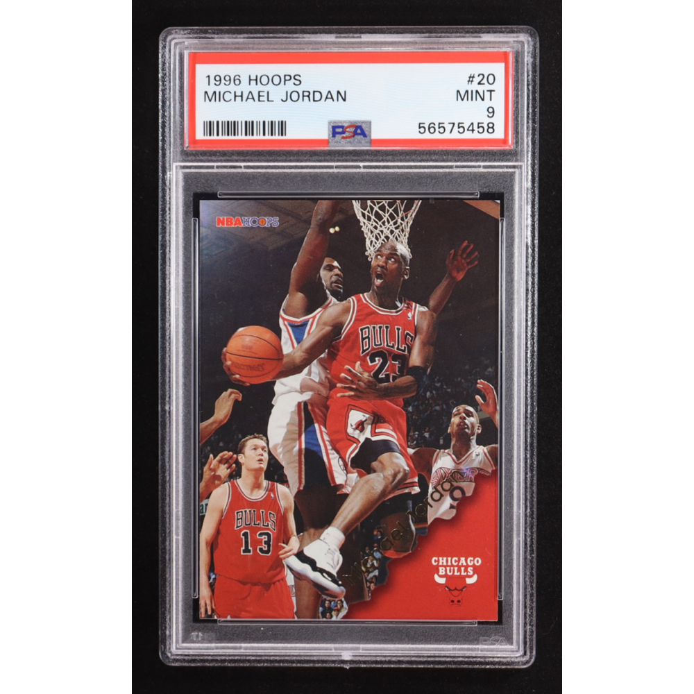 Michael Jordan 1996-97 Hoops #20 (PSA 9) at PristineAuction.com