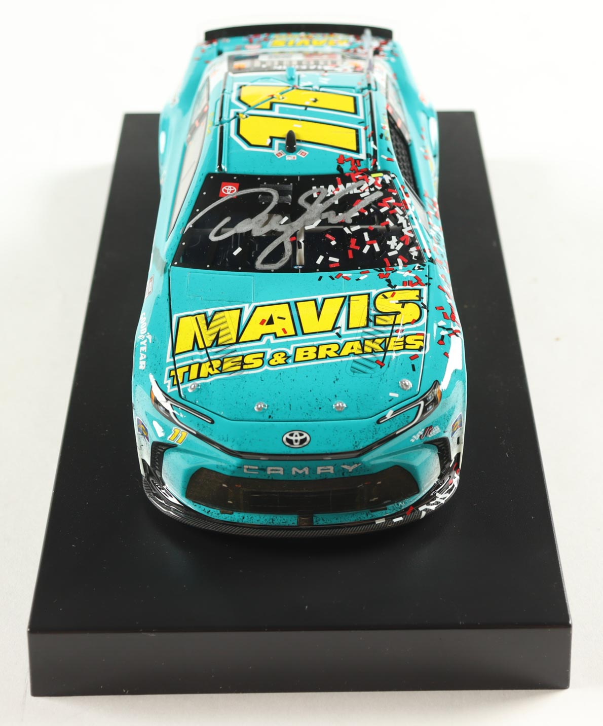Denny Hamlin Signed 2024 #11 Mavis Tires Richmond WIn | 1:24 Diecast Car (PA) at PristineAuction.com Denny Hamlin Signed 2024 #11 Mavis Tires Richmond WIn | 1:24 Diecast Car (PA) at PristineAuction.com