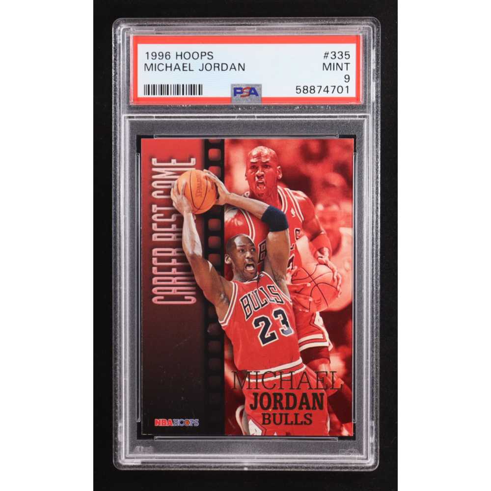 Michael Jordan 1996-97 Hoops CBG #335 (PSA 9) at PristineAuction.com