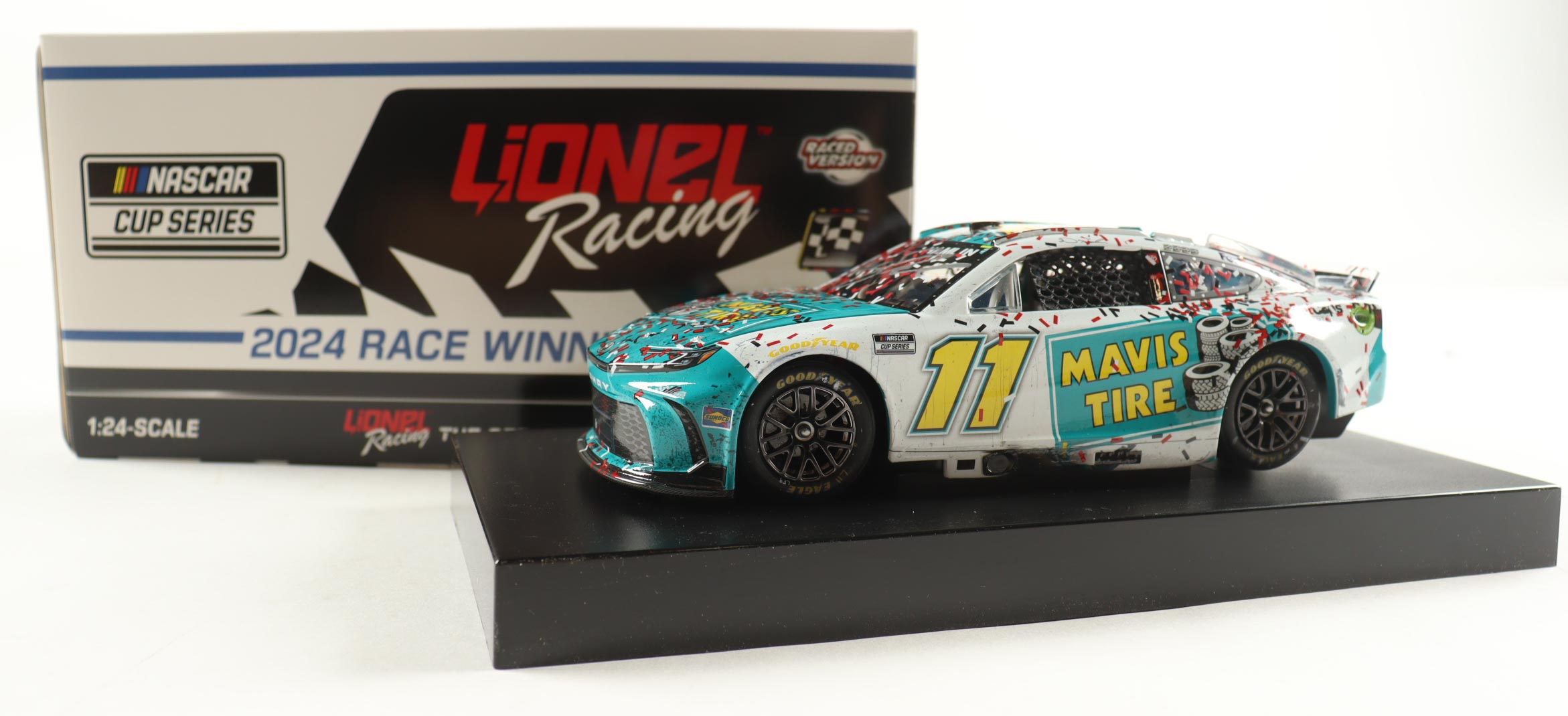 Denny Hamlin Signed 2024 #11 Mavis Tires Dover Win | 1:24 Diecast Car (PA) at PristineAuction.com Denny Hamlin Signed 2024 #11 Mavis Tires Dover Win | 1:24 Diecast Car (PA) at PristineAuction.com