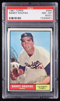 Sandy Koufax 1961 Topps #344 (PSA 8) (OC) at PristineAuction.com