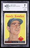 Sandy Koufax 1958 Topps #187 (BCCG 7) at PristineAuction.com