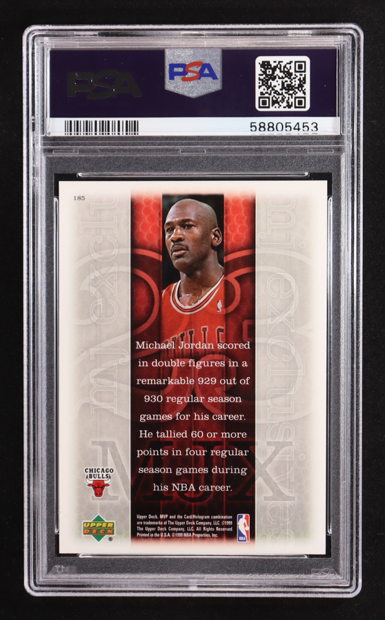 Michael Jordan 1999-00 Upper Deck MVP #185 (PSA 9) at PristineAuction.com Michael Jordan 1999-00 Upper Deck MVP #185 (PSA 9) at PristineAuction.com