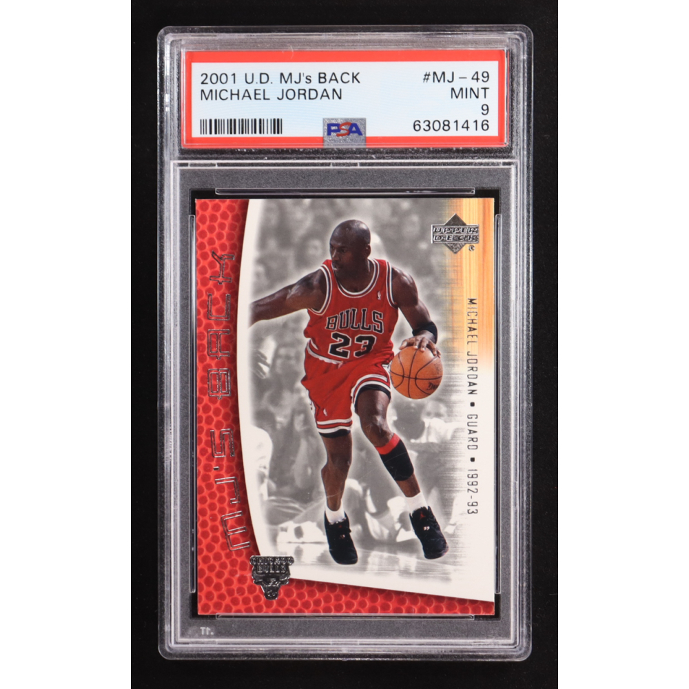 Michael Jordan 2001-02 Upper Deck MJ's Back #MJ49 (PSA 9) at PristineAuction.com